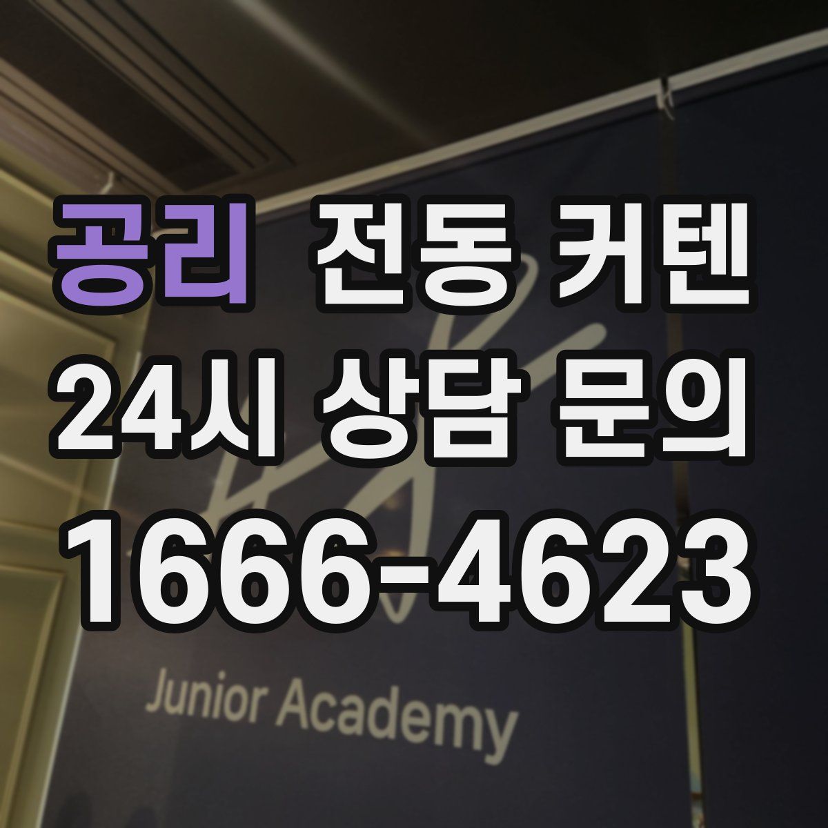 공리 전동 커텐