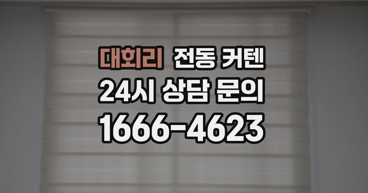 대회리 전동 커텐