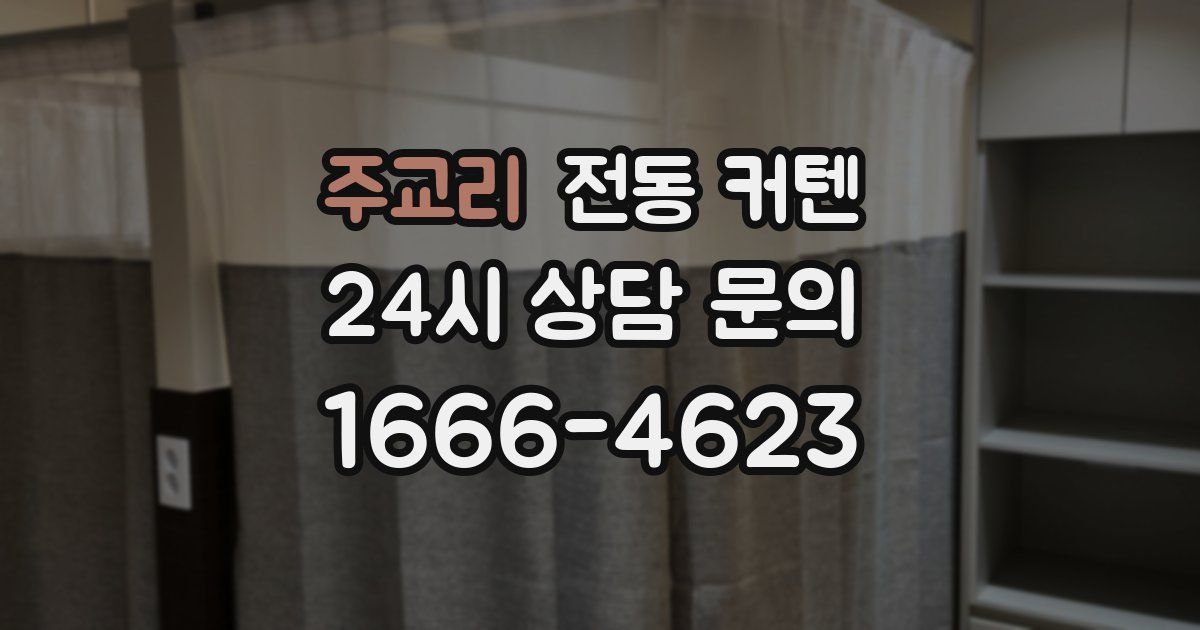 주교리 전동 커텐