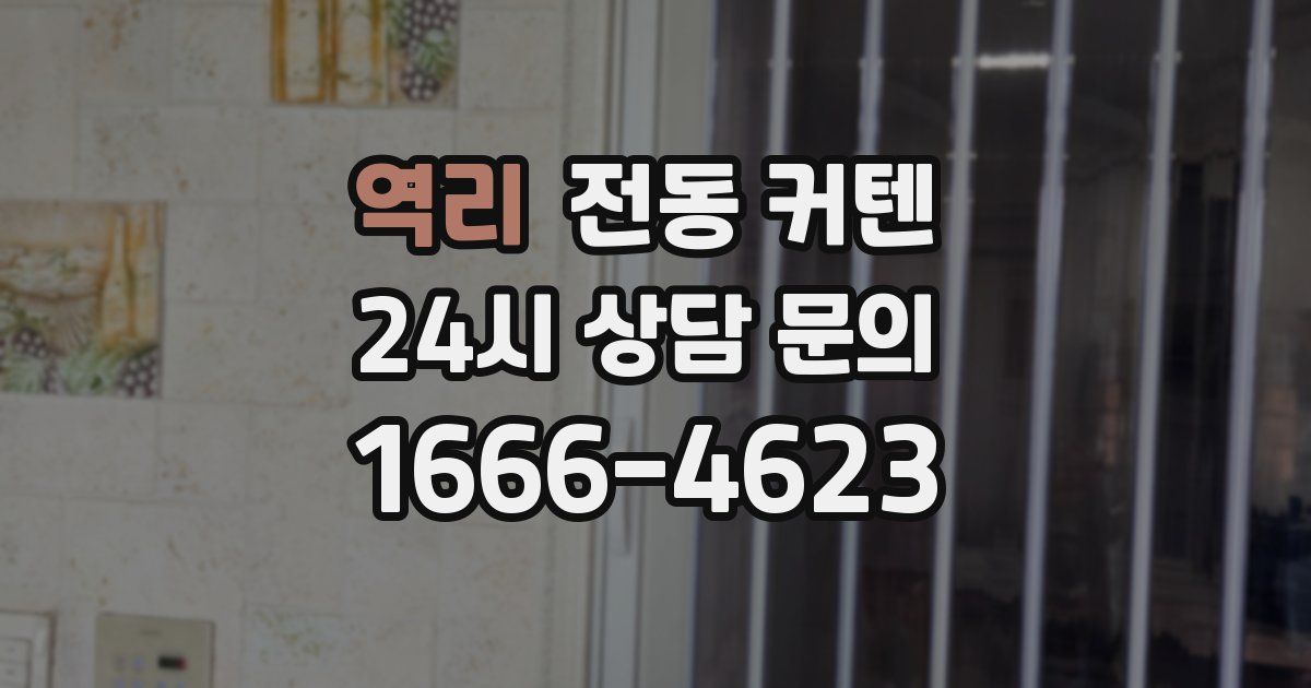 역리 전동 커텐