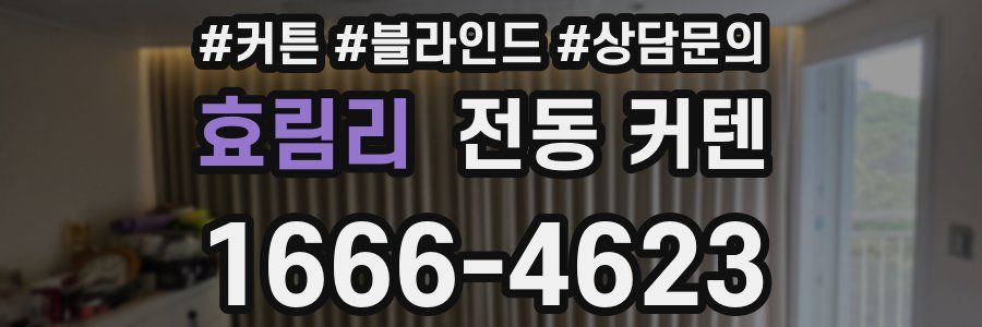 효림리 전동 커텐