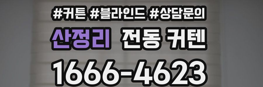 산정리 전동 커텐
