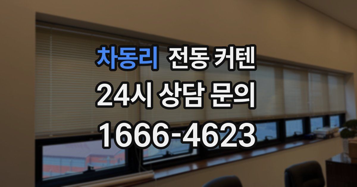 차동리 전동 커텐