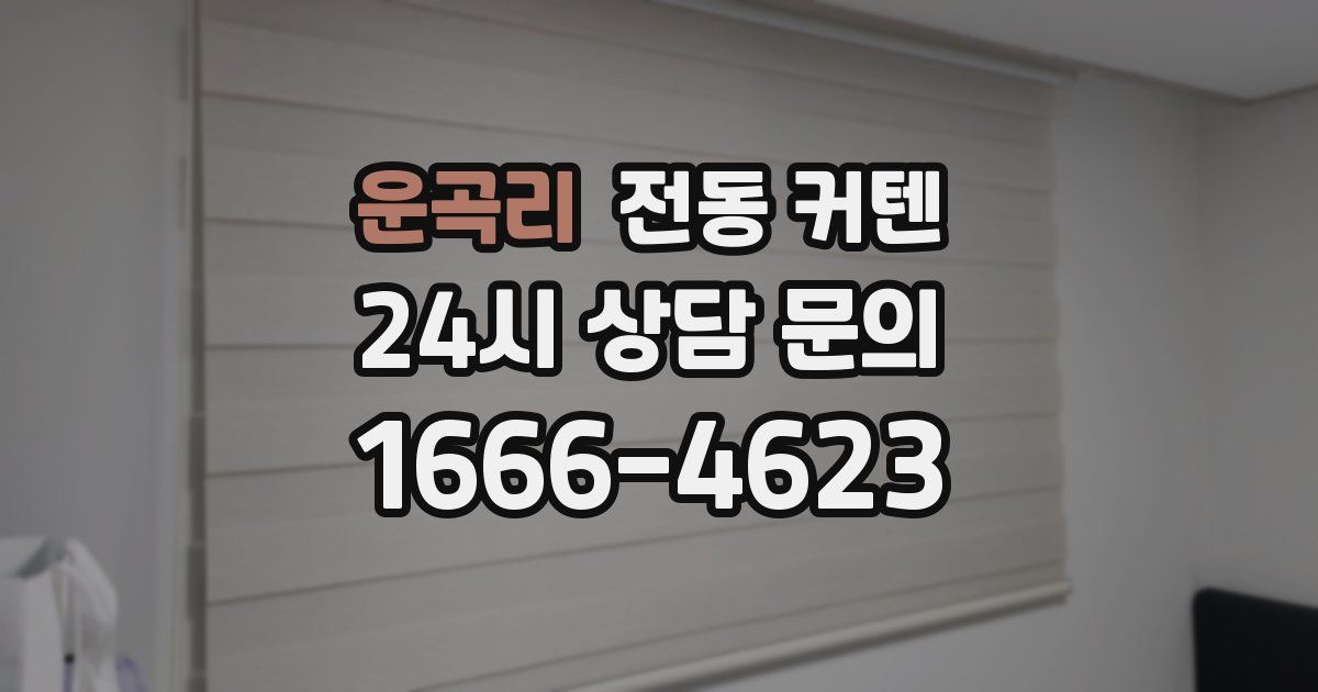 운곡리 전동 커텐