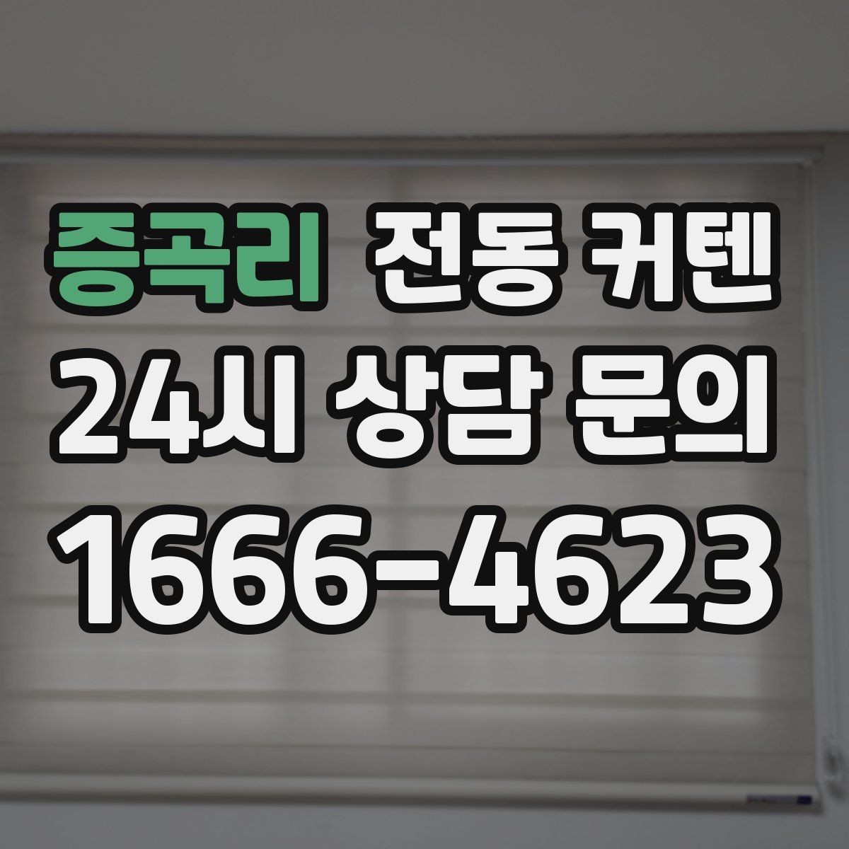 증곡리 전동 커텐