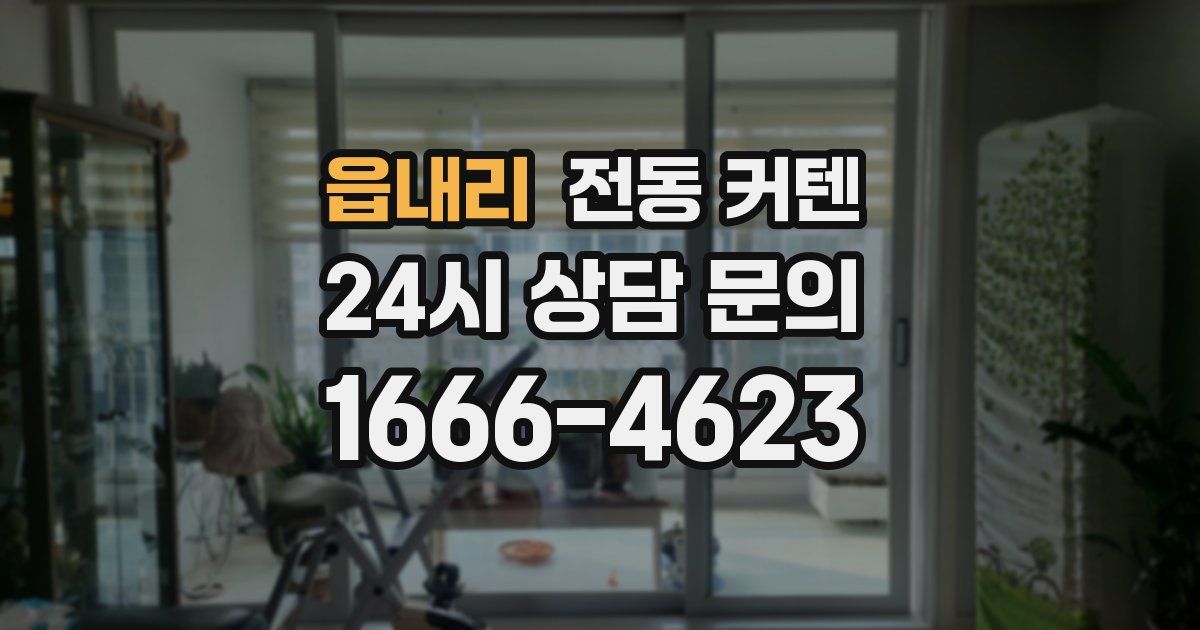 읍내리 전동 커텐