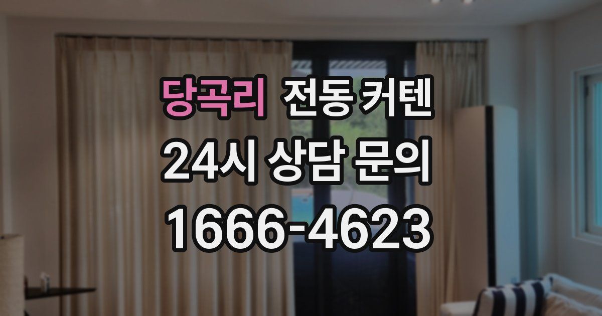 당곡리 전동 커텐