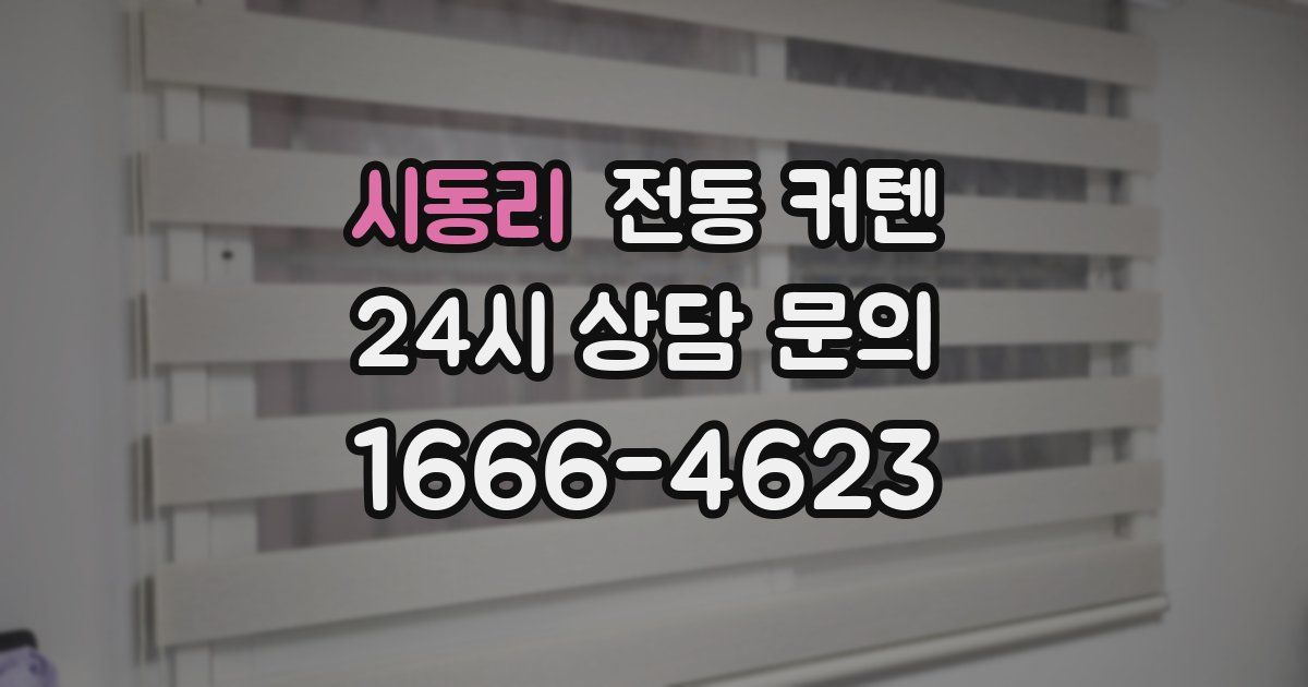 시동리 전동 커텐