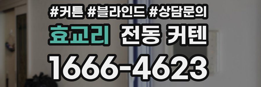 효교리 전동 커텐