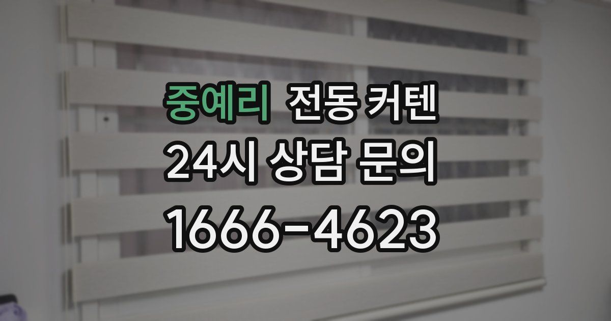 중예리 전동 커텐