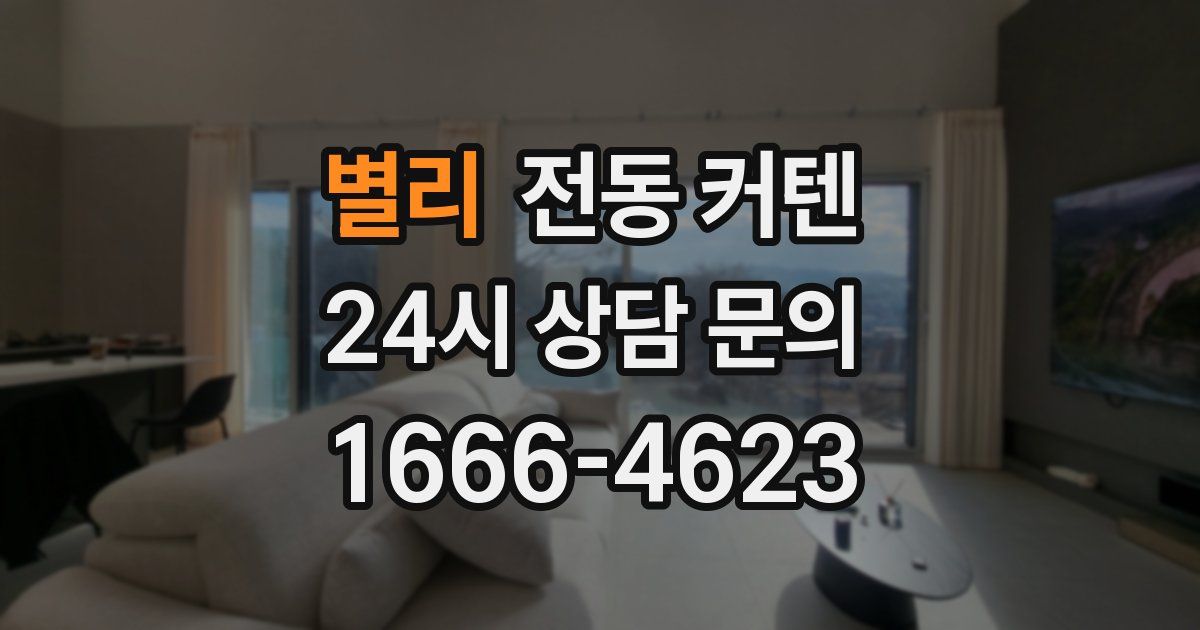 별리 전동 커텐
