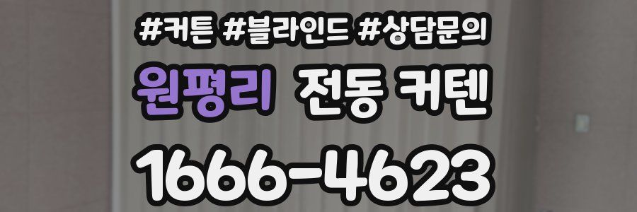 원평리 전동 커텐