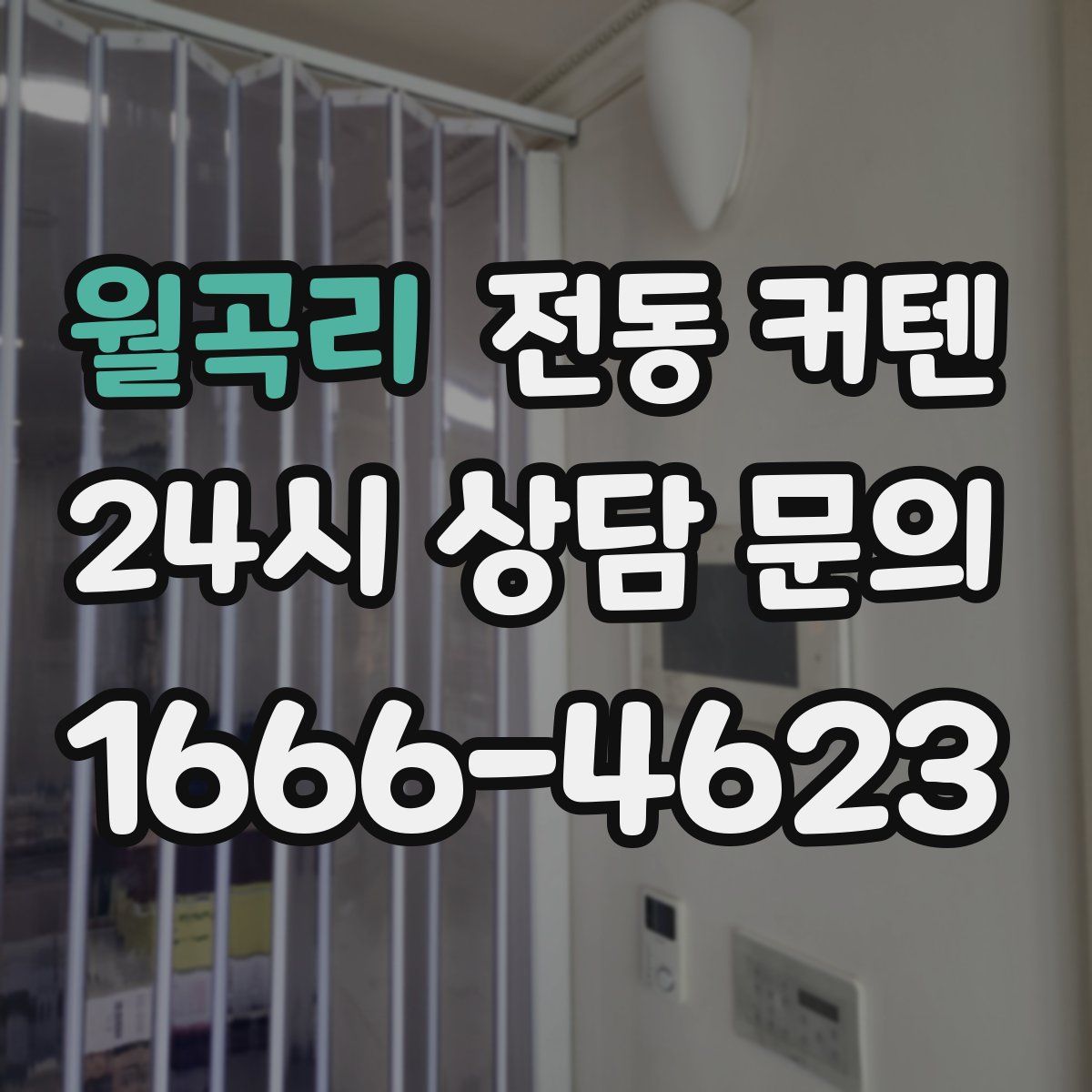 월곡리 전동 커텐