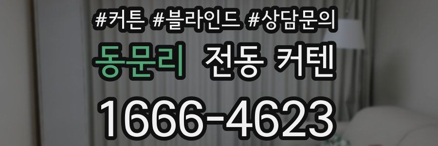 동문리 전동 커텐