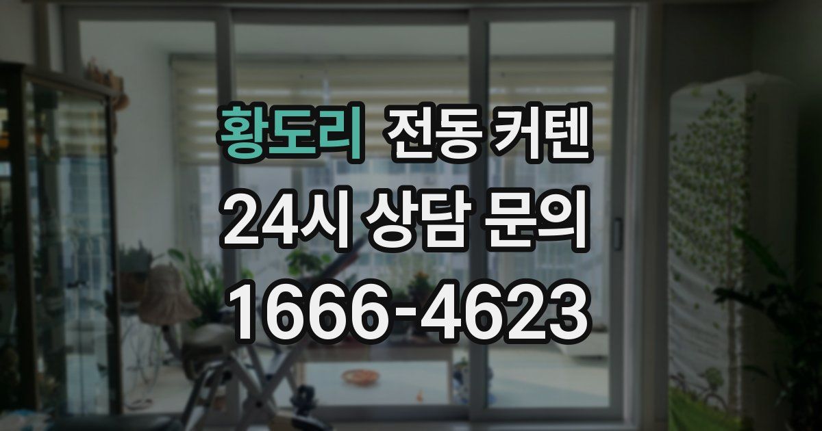 황도리 전동 커텐