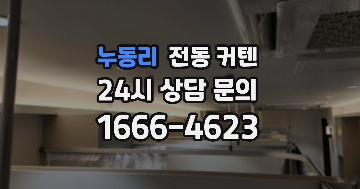 누동리 전동 커텐