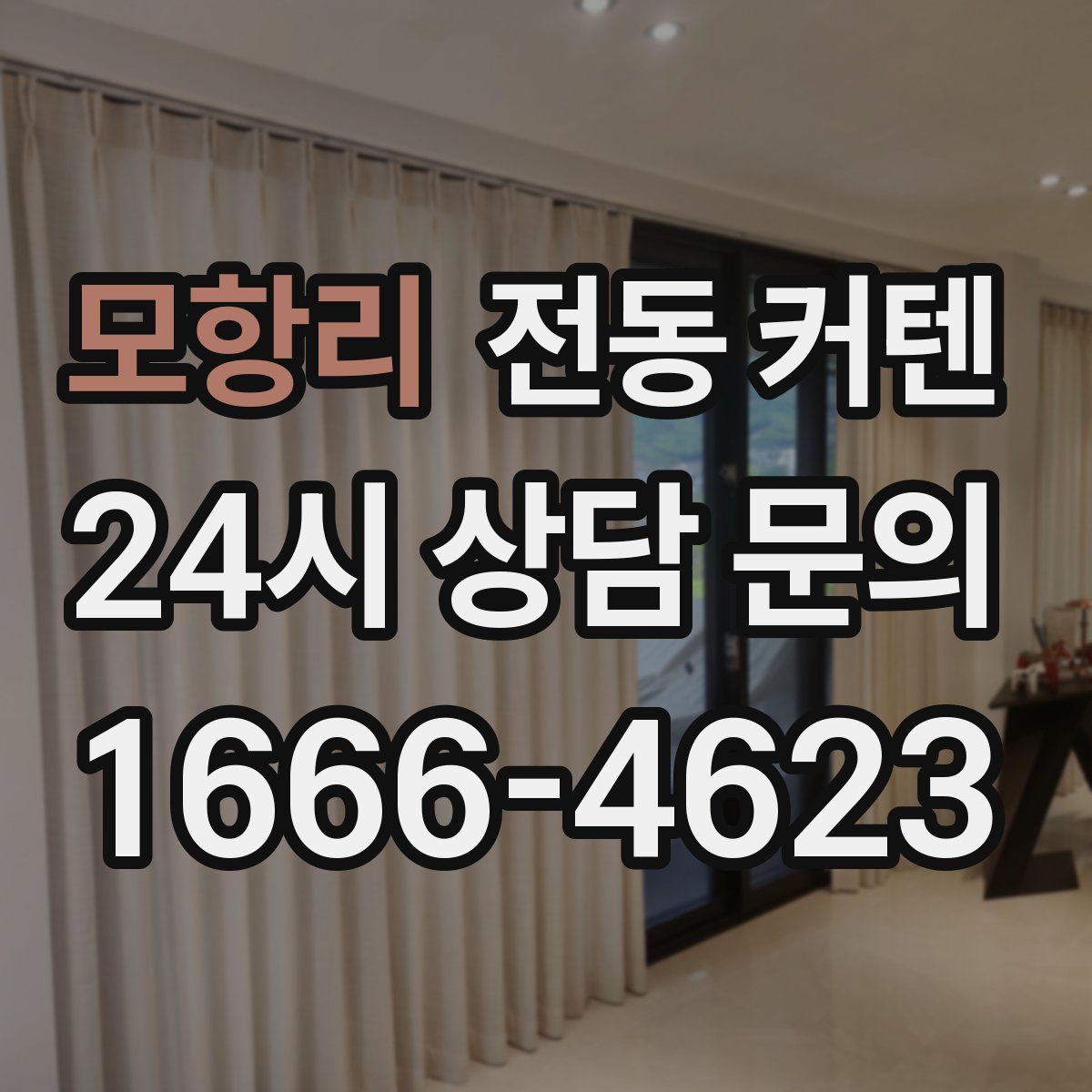 모항리 전동 커텐
