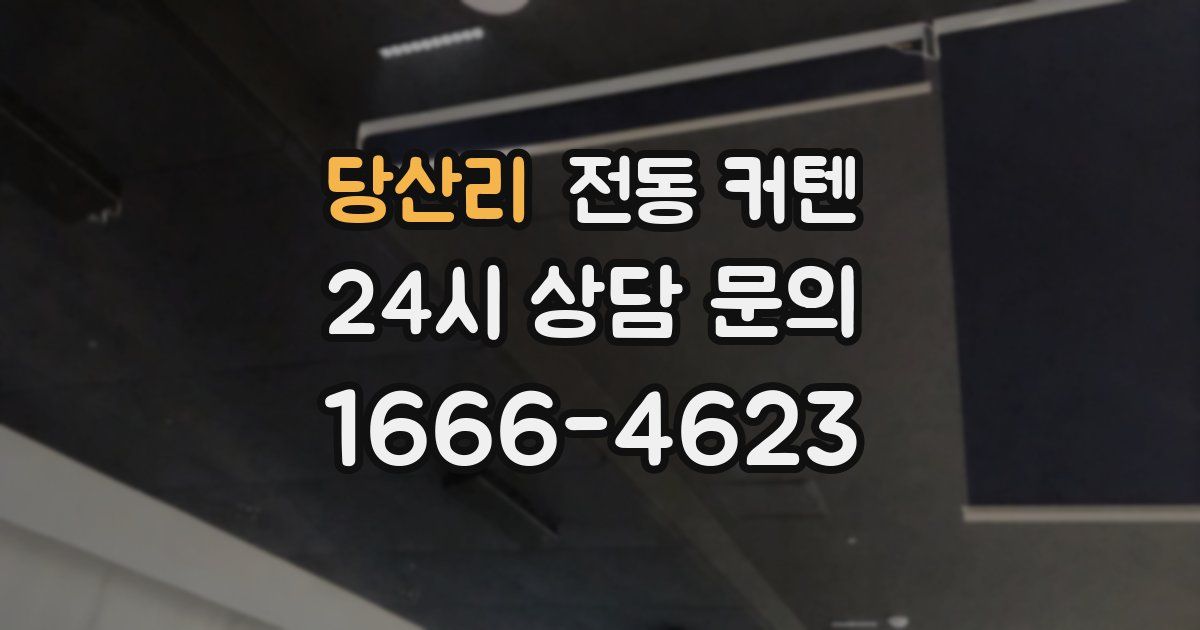 당산리 전동 커텐