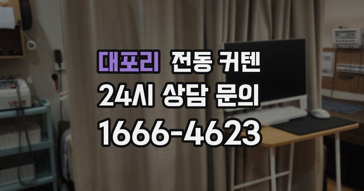 대포리 전동 커텐