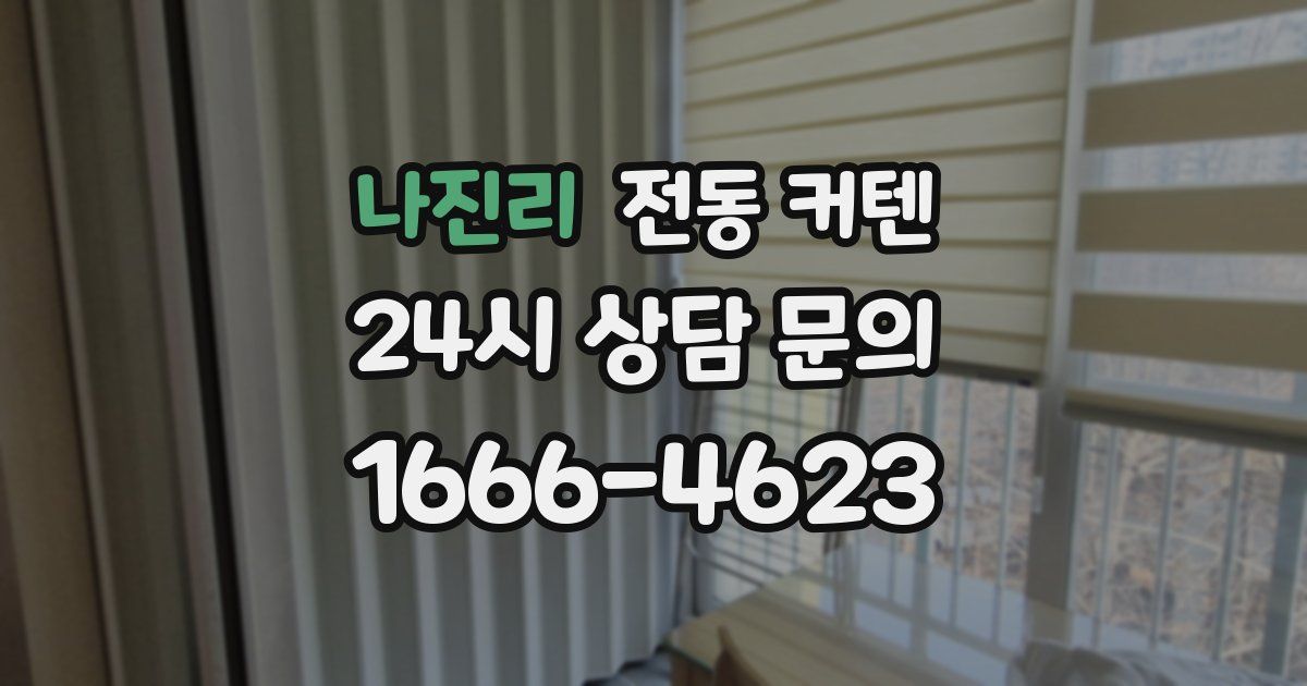 나진리 전동 커텐