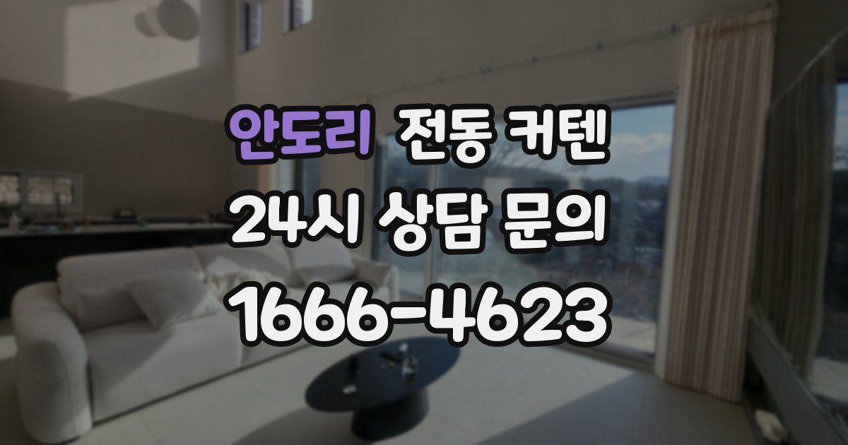 안도리 전동 커텐