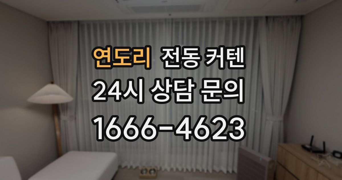 연도리 전동 커텐