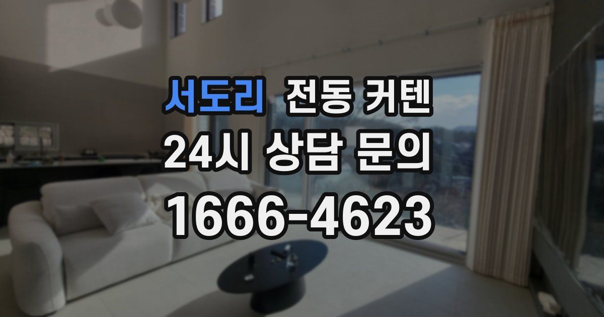 서도리 전동 커텐