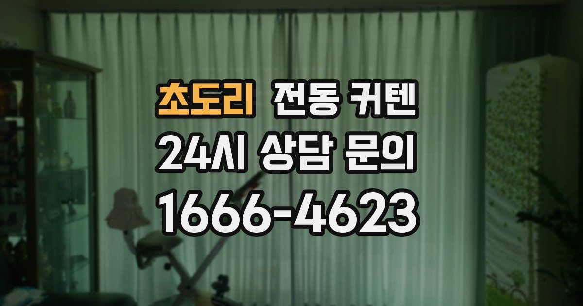 초도리 전동 커텐