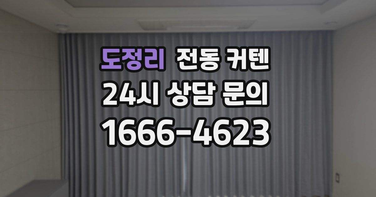 도정리 전동 커텐