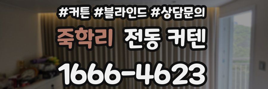 죽학리 전동 커텐