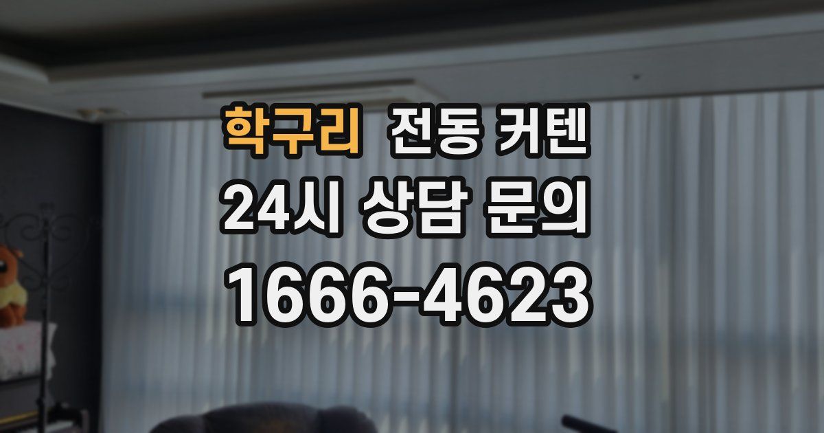 학구리 전동 커텐