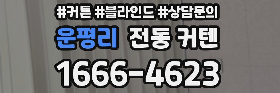 운평리 전동 커텐