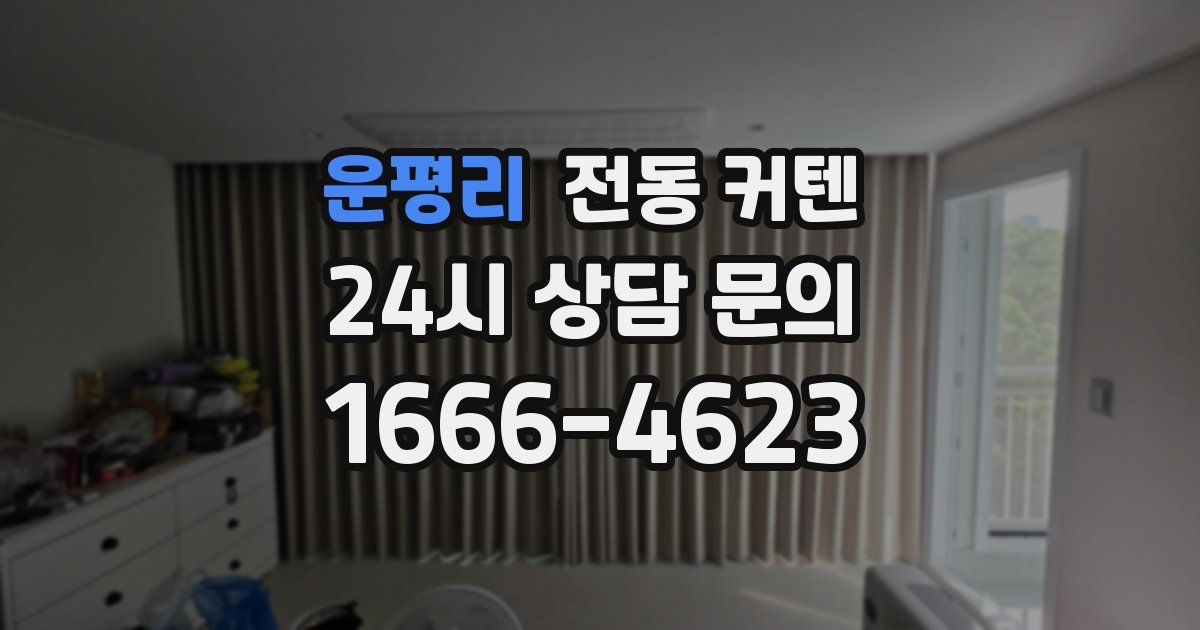 운평리 전동 커텐