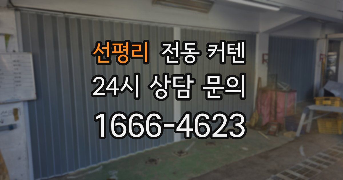 선평리 전동 커텐