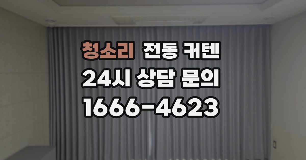 청소리 전동 커텐