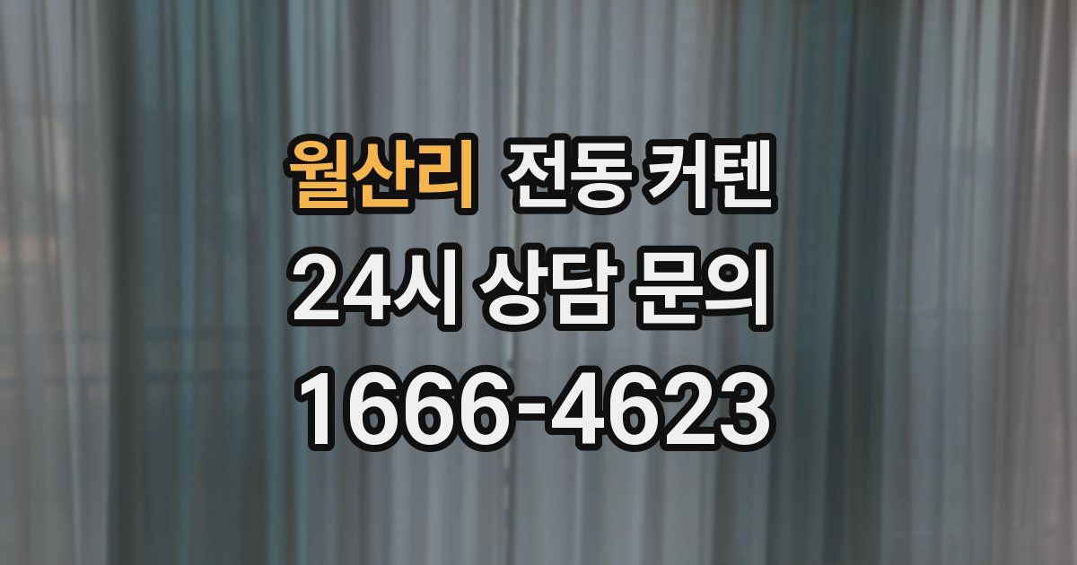 월산리 전동 커텐