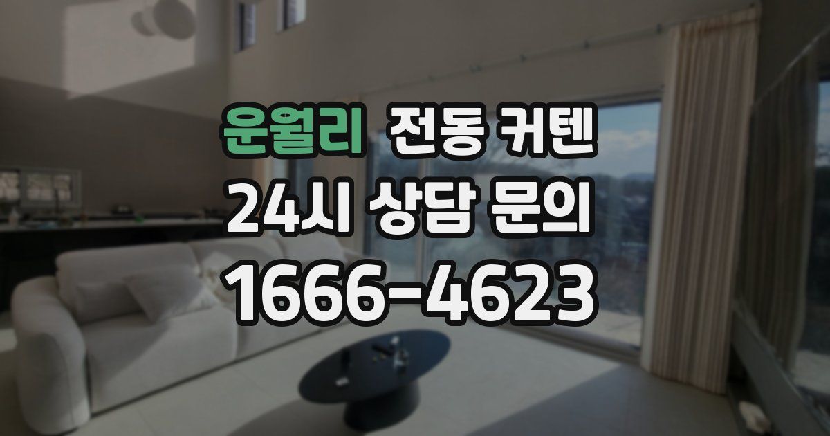 운월리 전동 커텐