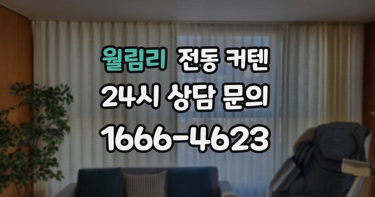 월림리 전동 커텐