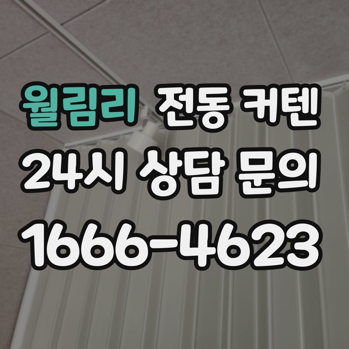 월림리 전동 커텐