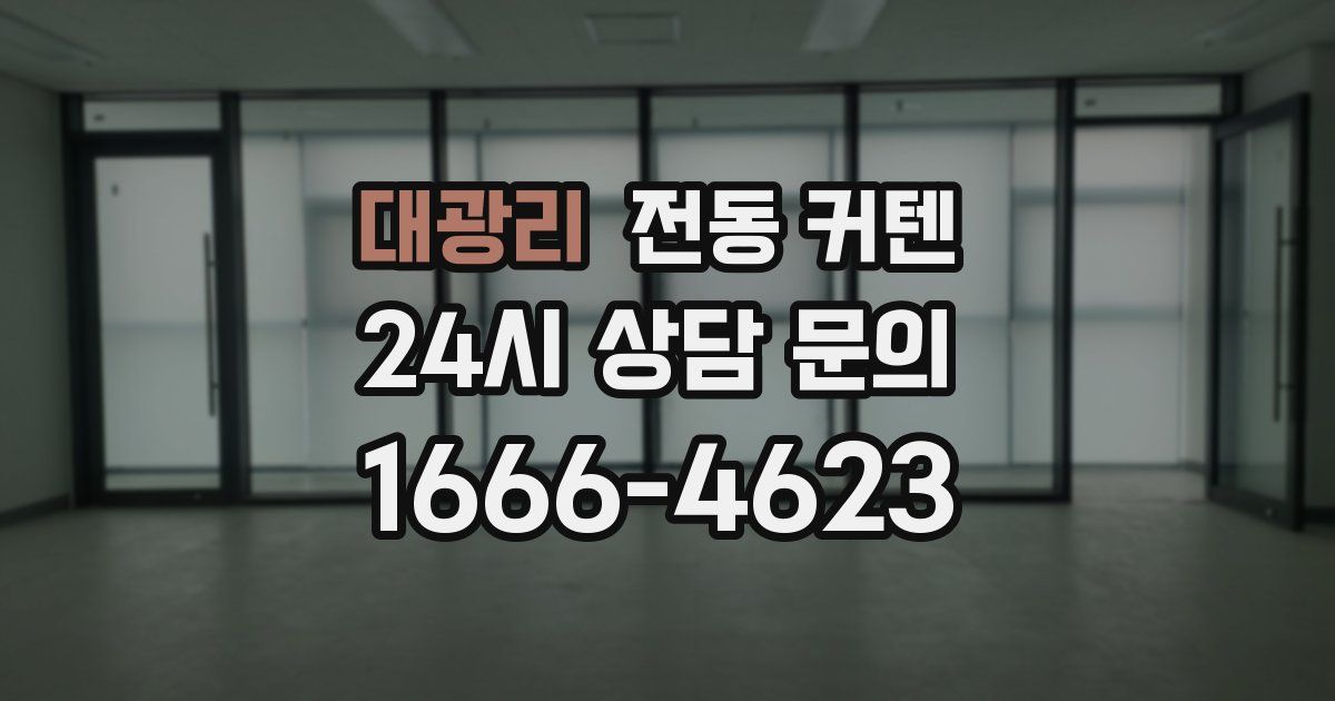 대광리 전동 커텐