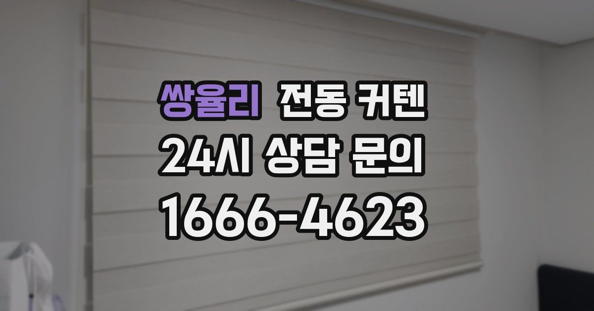 쌍율리 전동 커텐