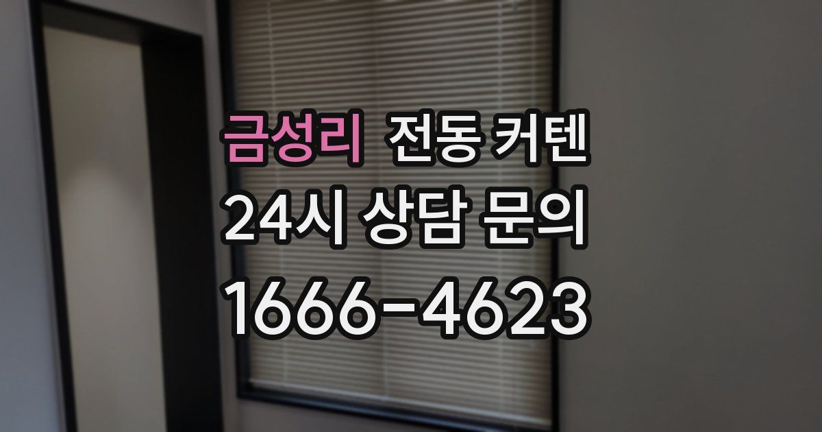 금성리 전동 커텐