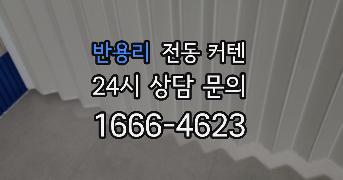 반용리 전동 커텐