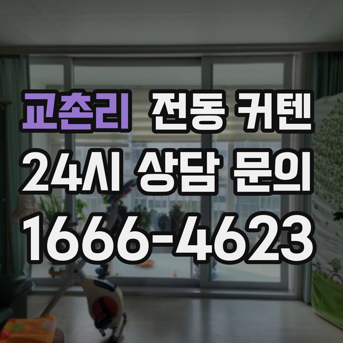 교촌리 전동 커텐