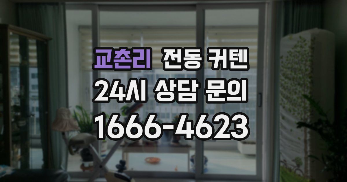 교촌리 전동 커텐