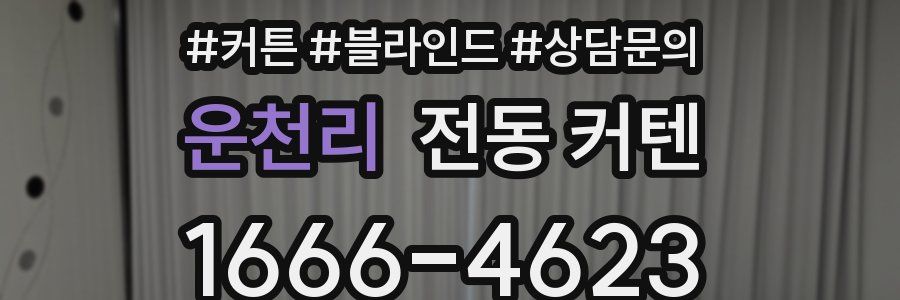 운천리 전동 커텐