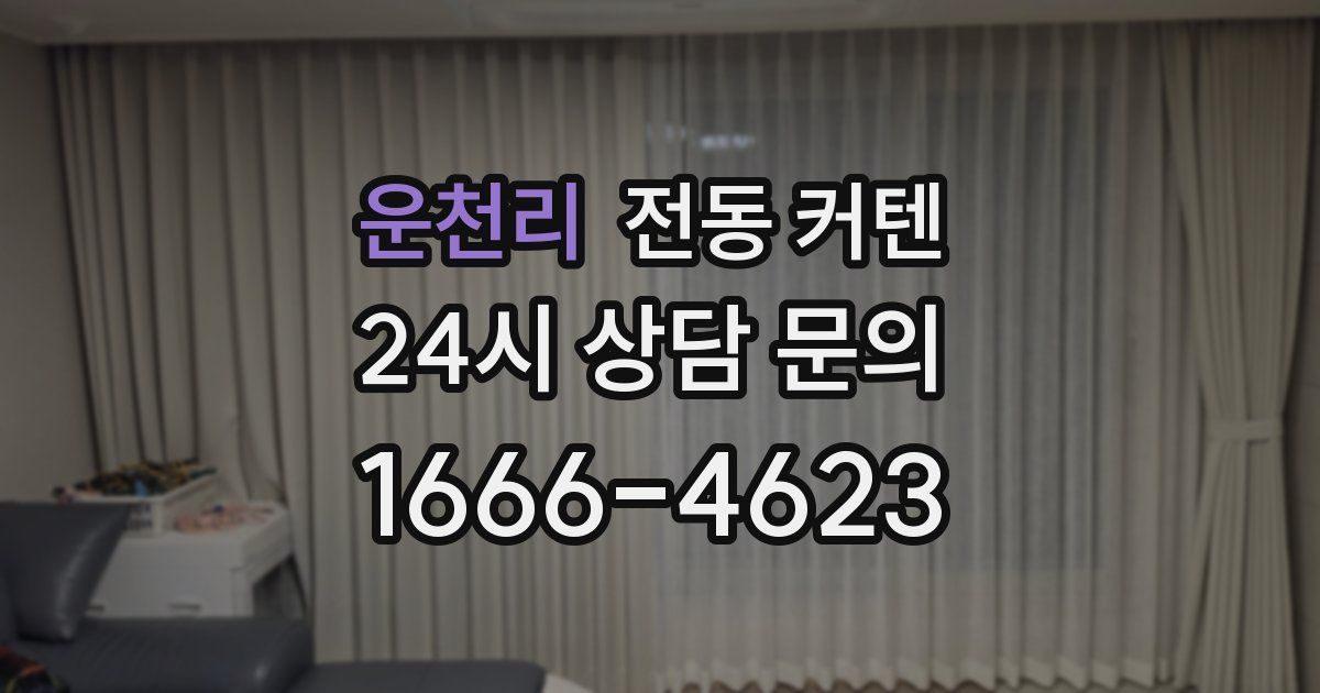 운천리 전동 커텐