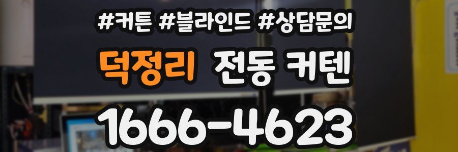 덕정리 전동 커텐