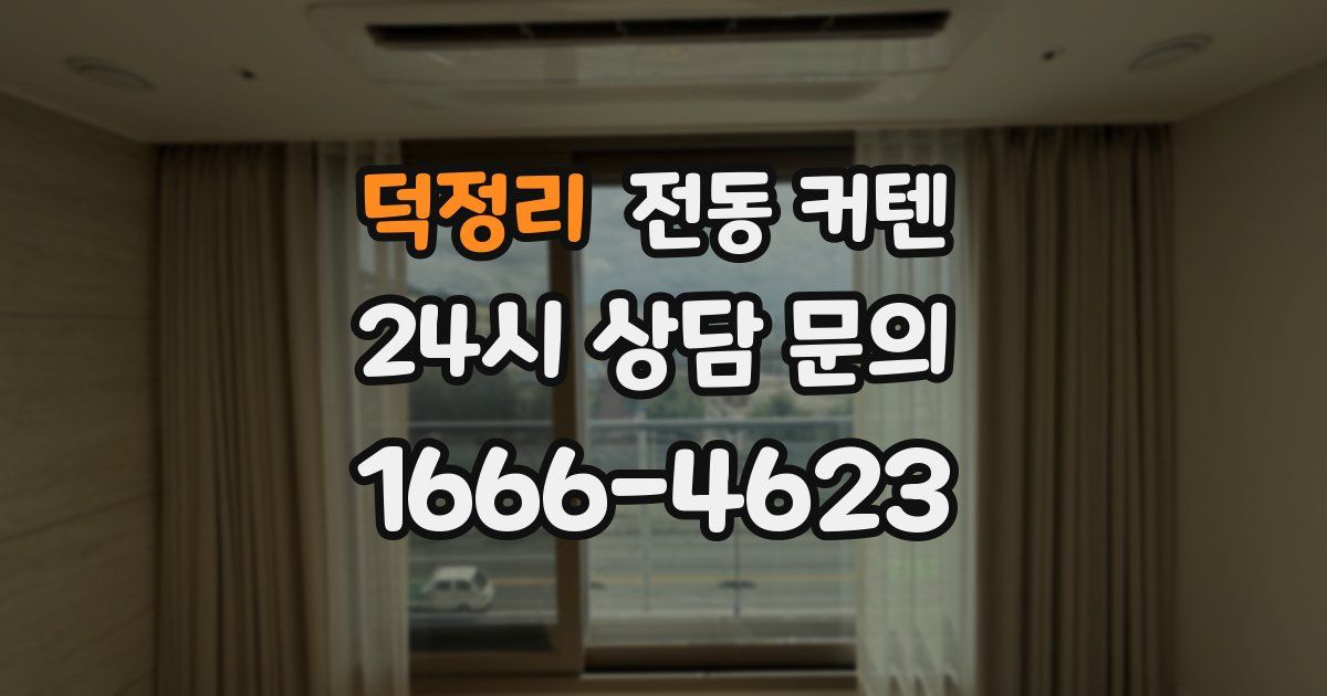 덕정리 전동 커텐