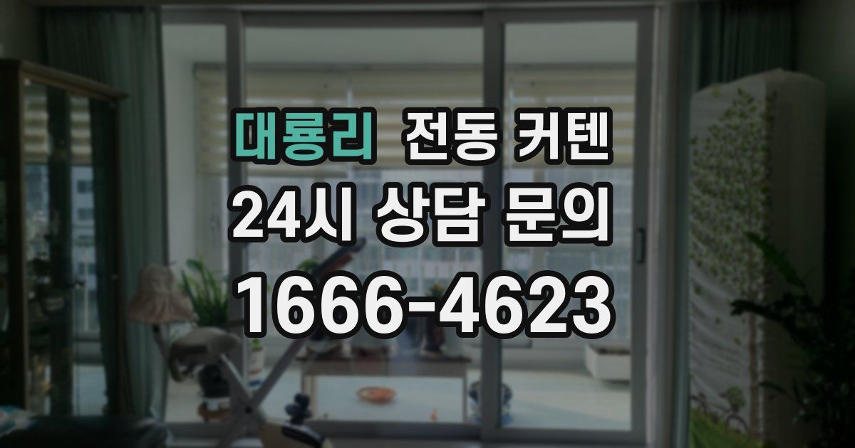 대룡리 전동 커텐